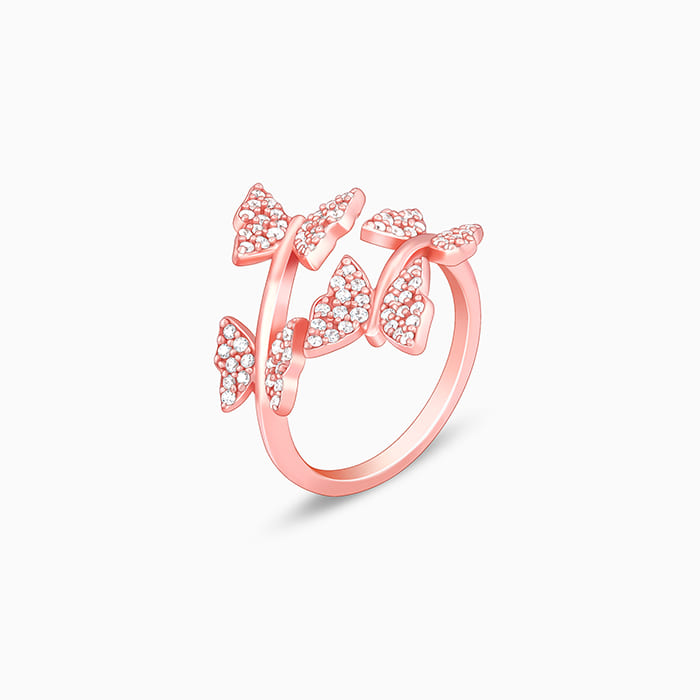 Rose Gold Fluttering Ring