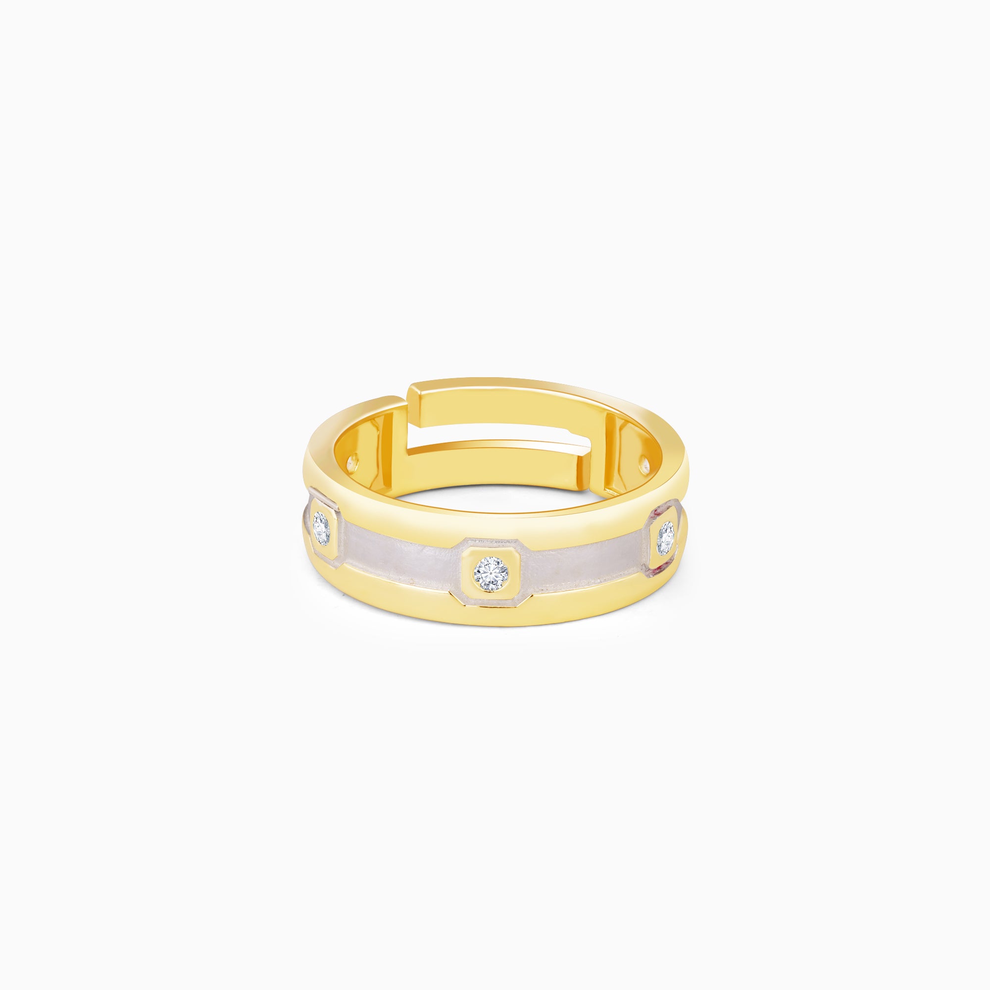 Golden And Silver Classy Ring for Him – GIVA Jewellery