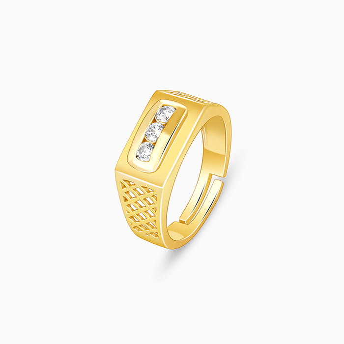 Golden Eternal Bliss Ring for Him