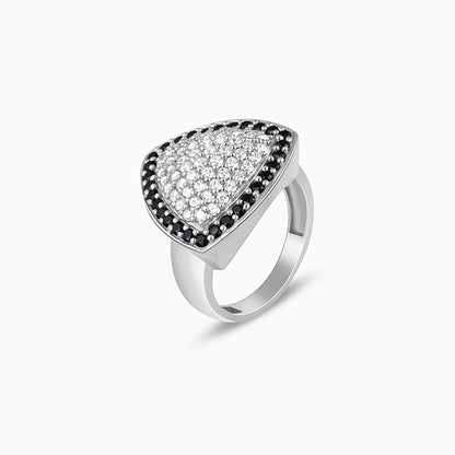 Silver Regal Triangular Ring