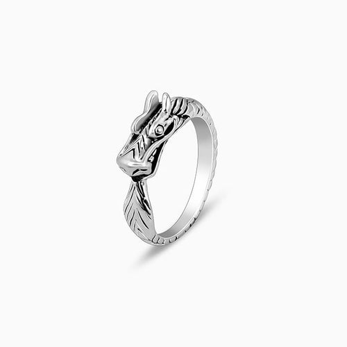 Silver Stallion Men's Ring by GIVA Jewellery