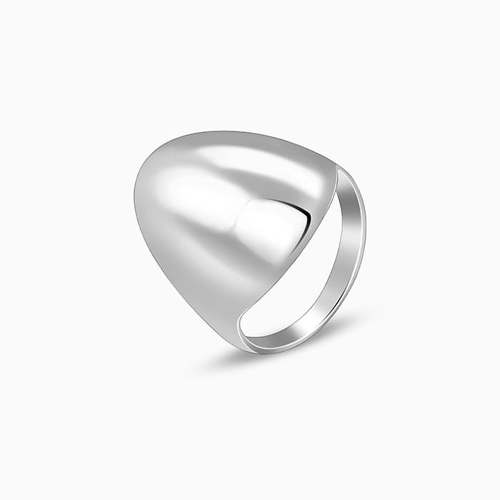 Silver Avant-Garde Ring For Him