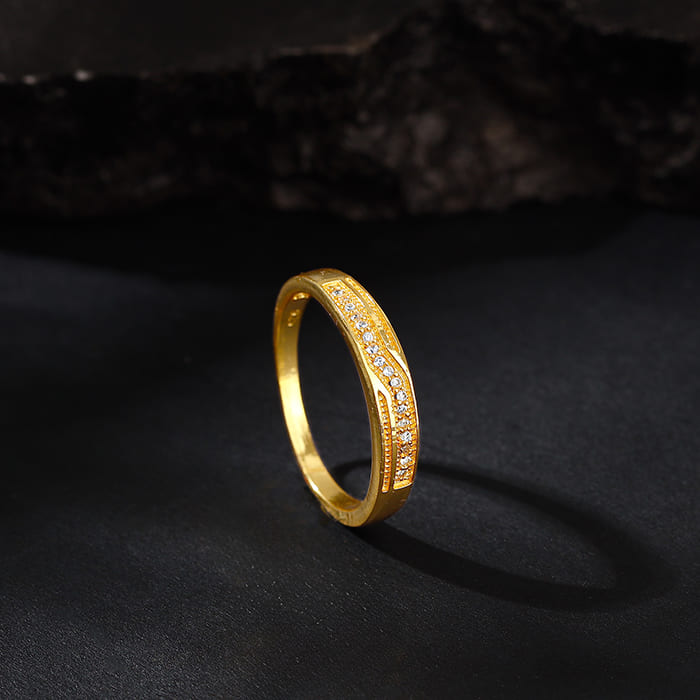 Golden Prominence Ring For Him