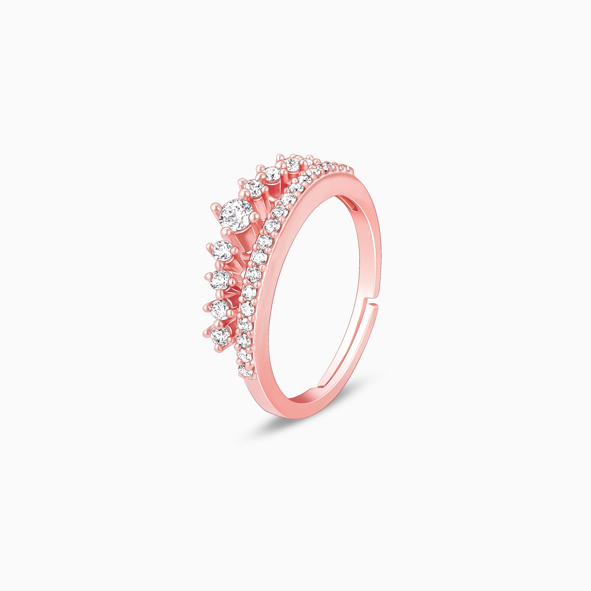 Queen crown ring sale rose gold