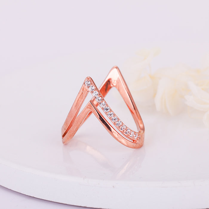 Rose Gold Blissful Beauty Vanki Ring