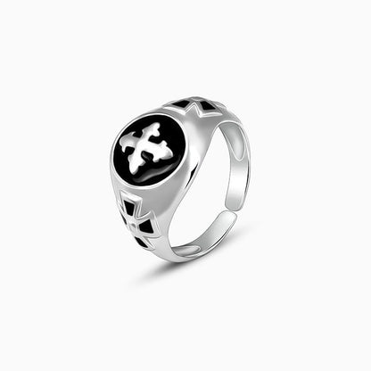 Silver Celtic Cross Ring For Him