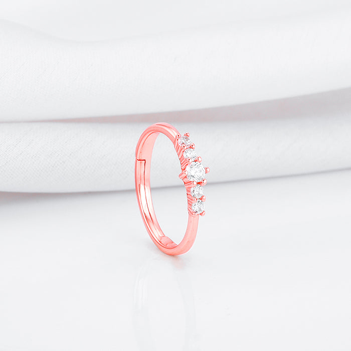 Rose Gold Zircon Shine Squad Ring