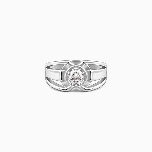 Silver Fashionable Ring For Him