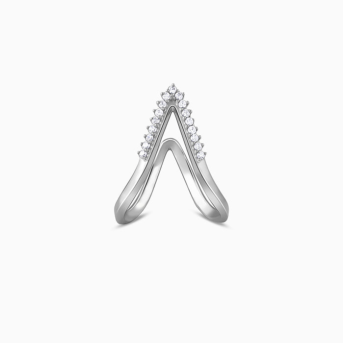 Silver Star-Studded Vanki Ring