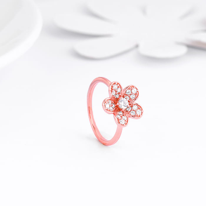 Rose Gold Floret Ring