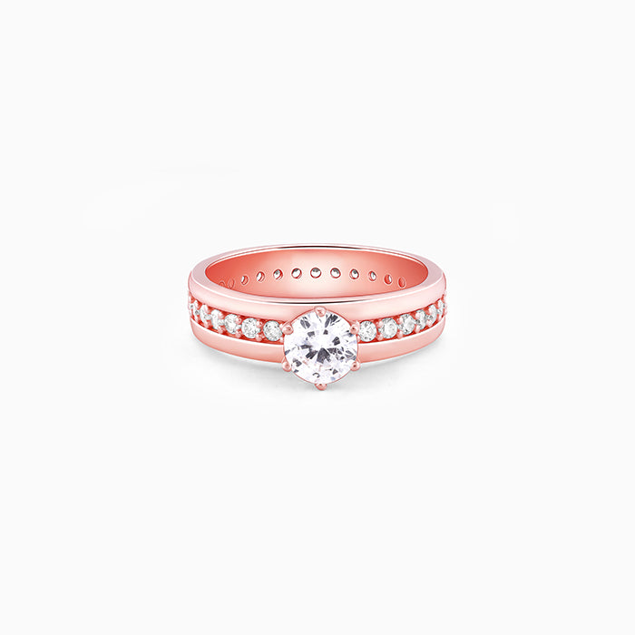 Rose Gold Bright Trail Ring