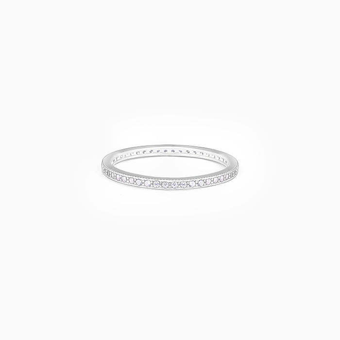 Silver Channel of Love Ring