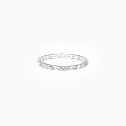 Silver Channel of Love Ring