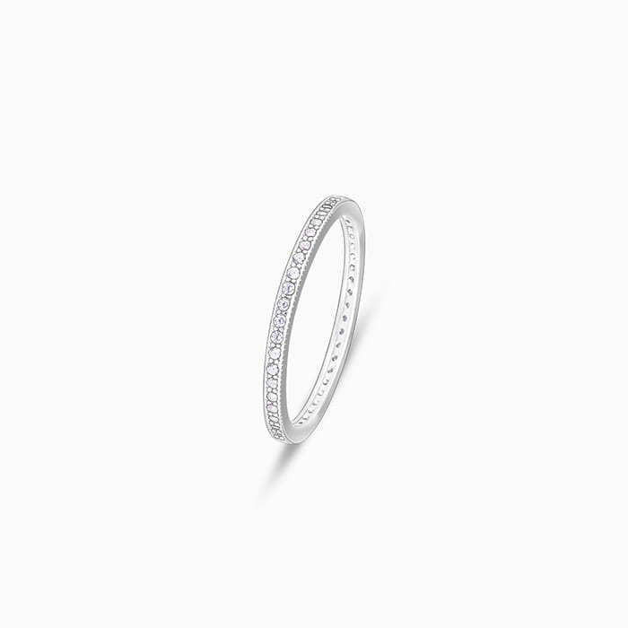 Silver Channel of Love Ring