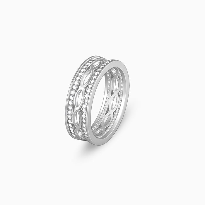 Silver Jali Ring