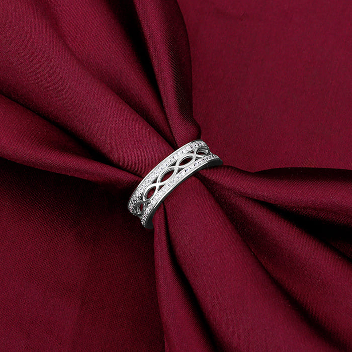 Silver Jali Ring