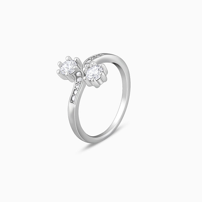 Silver Hollyhock Ring