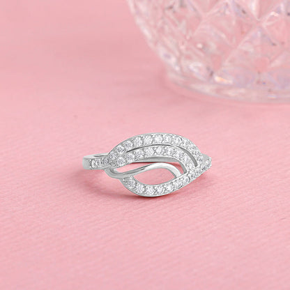 Silver Wave Swell Ring