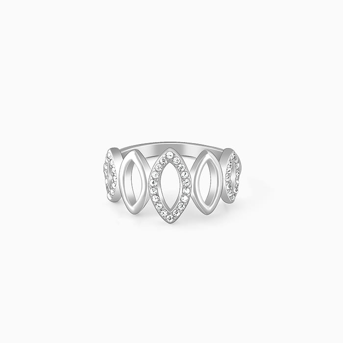 Silver Marquise Shape Ring