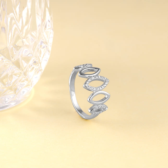 Silver Marquise Shape Ring