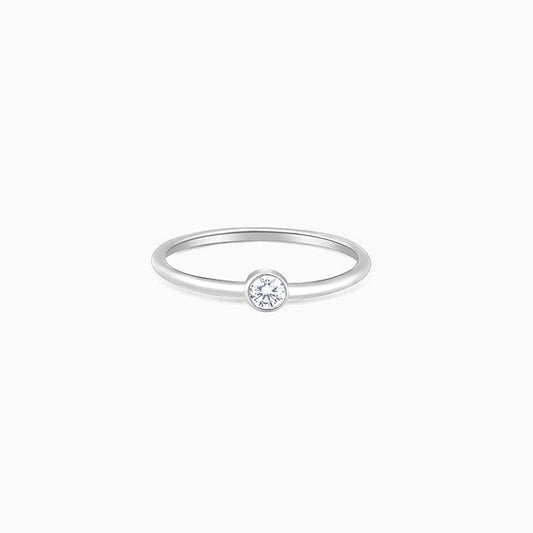 Silver Zircon Queen of Venus Ring