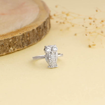 Silver Owlet Ring