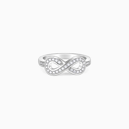 Silver Zircon Eternal Shine Inifnity Ring