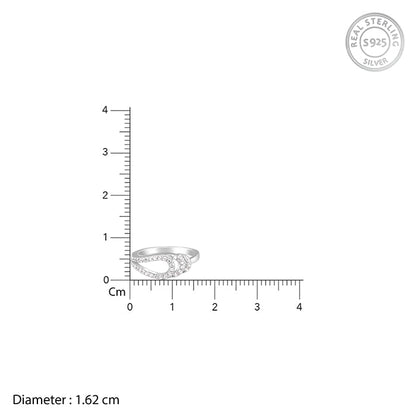 Silver Trailing Loop Ring