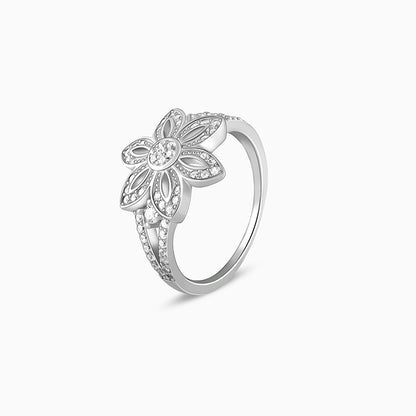 Silver Flower Of The Field Ring