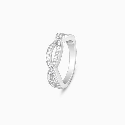 Silver Celtic Zirconia Ring