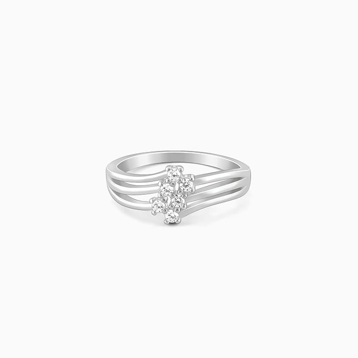 Silver Heavenly Stairs Ring