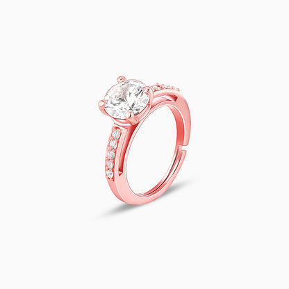 Rose Gold Classic Shimmering Ring