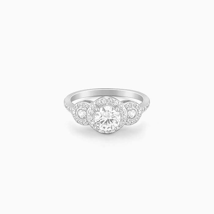 Silver Emblem of Love Ring