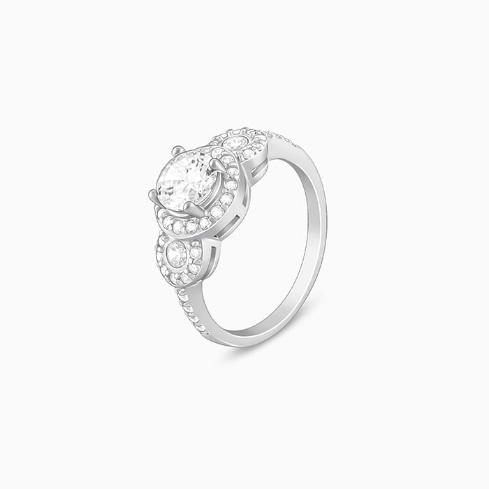 Silver Emblem of Love Ring