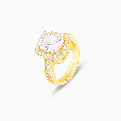 Golden Classic Solitaire Ring