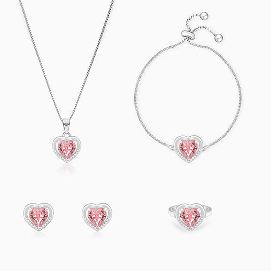 Silver Valentine Set of Four