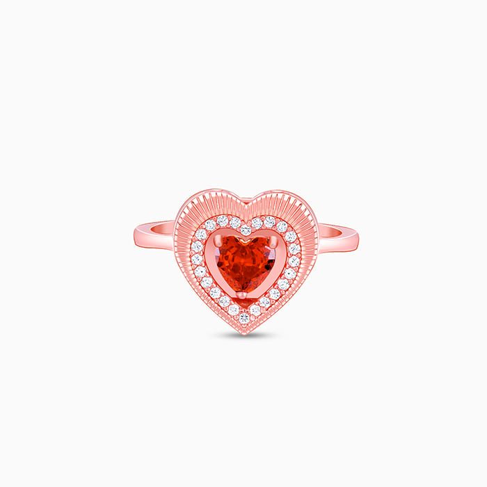 Halo Heart Shaped Pigeon Red Ruby Simulant Ring, 4 carats 10*10mm Red –  Nysha Jewels