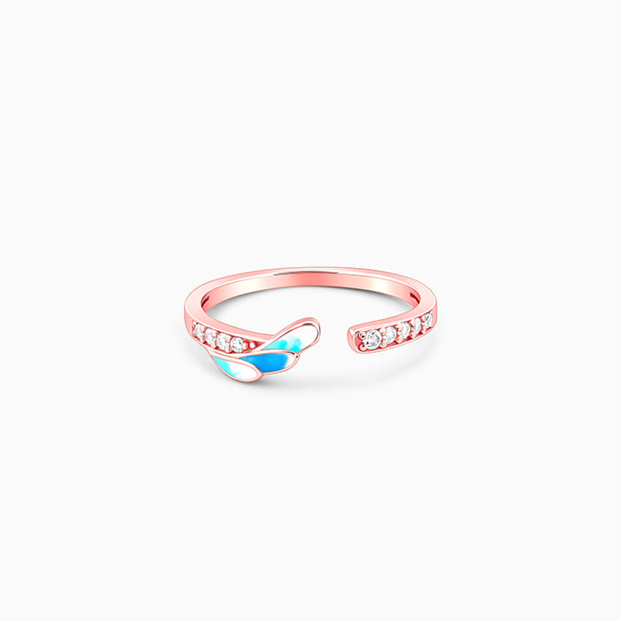 Rose Gold Wing Flap Ring