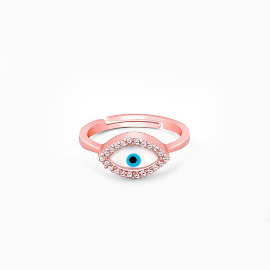 Rose Gold Evil Eye Ring