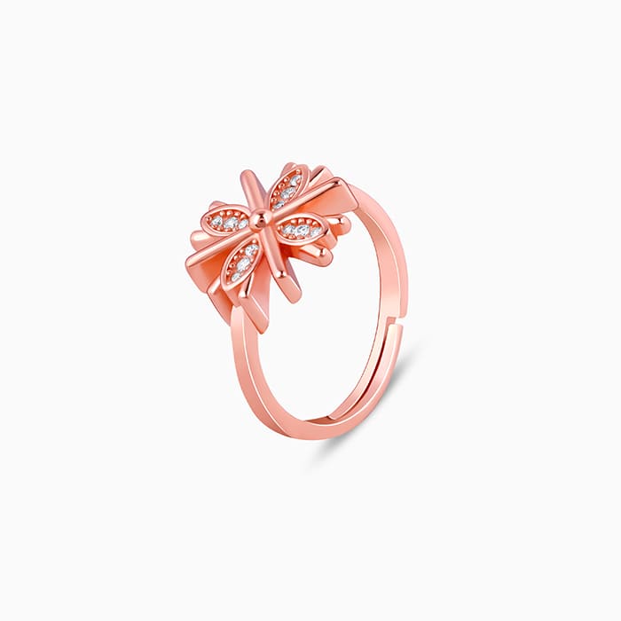 Rose Gold Floral Dreams Ring