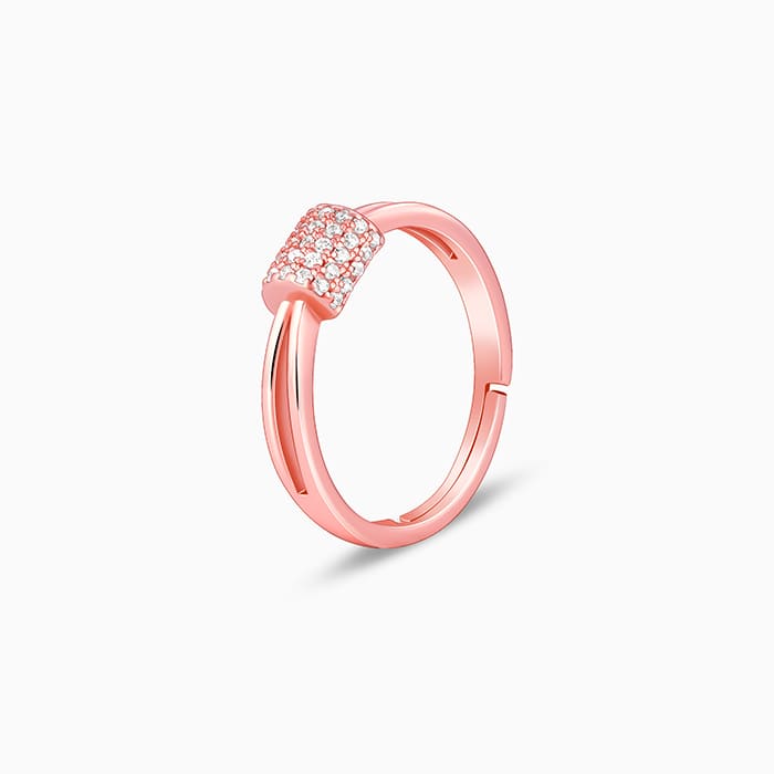 Rose Gold Lucky Loop Ring