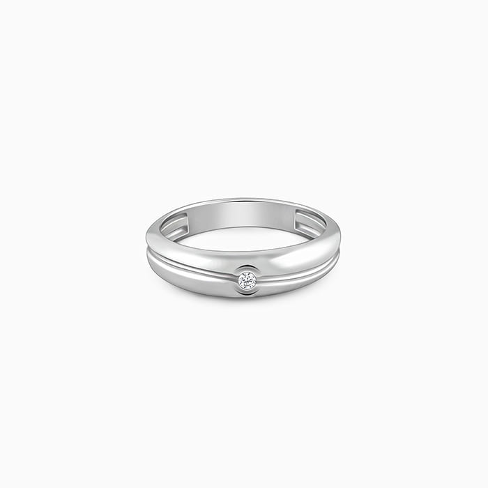 Silver Classical Ring For Him