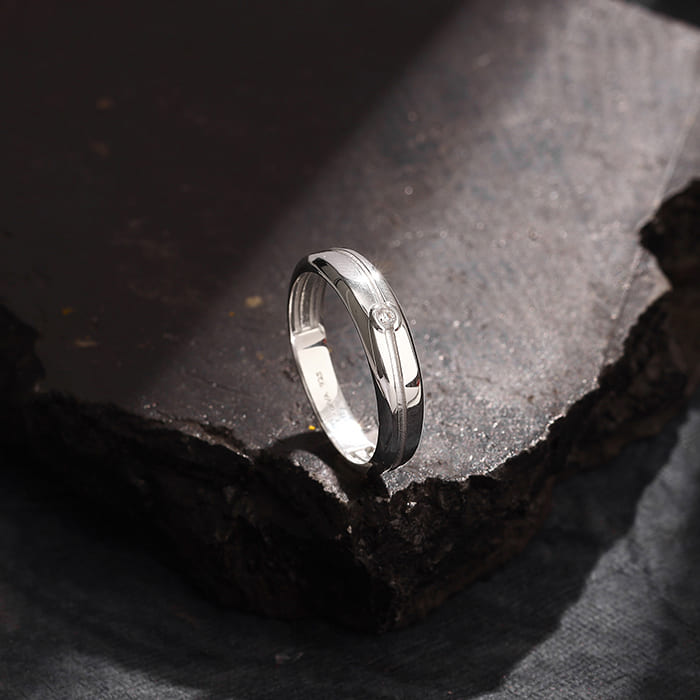 Silver Classical Ring For Him