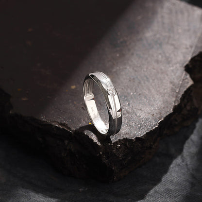 Silver Classical Ring For Him