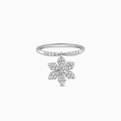 Silver White Musli Flip Ring