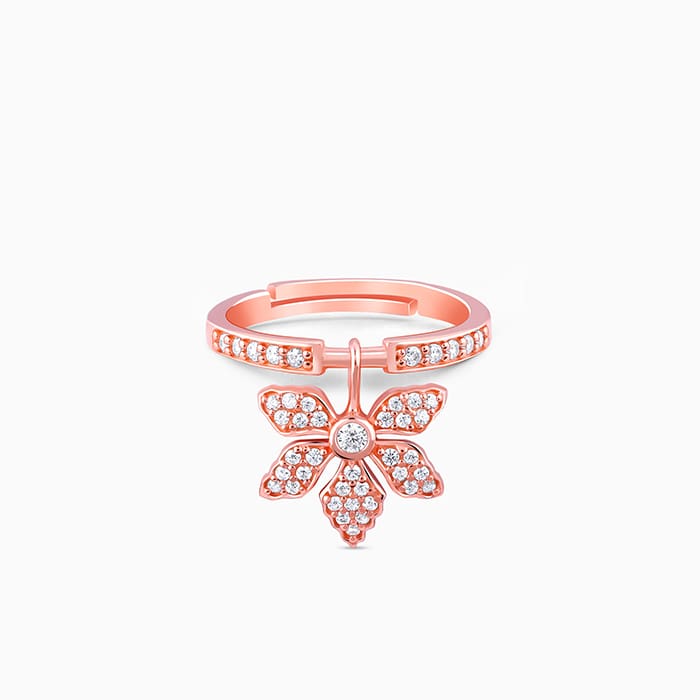 Rose Gold Pink Exotic Ebony Ring