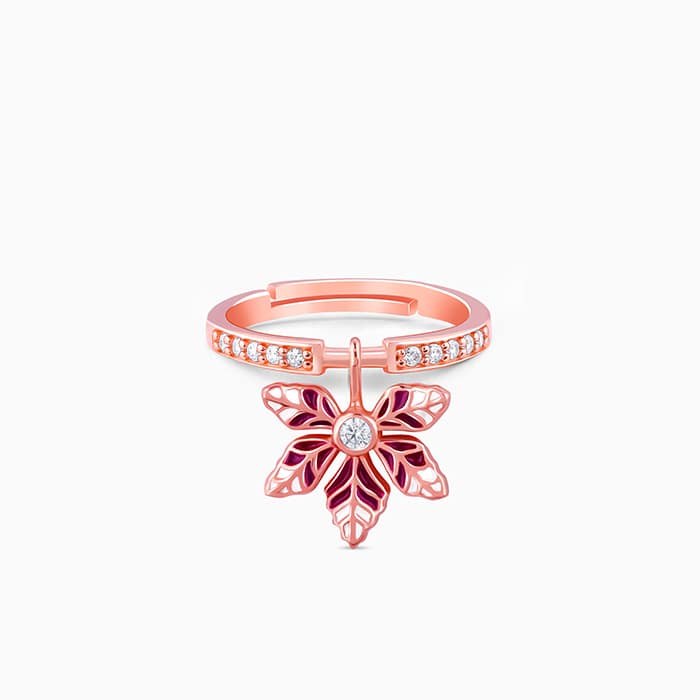 Rose Gold Pink Exotic Ebony Ring