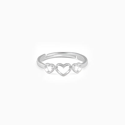 Silver Gleaming Love Ring