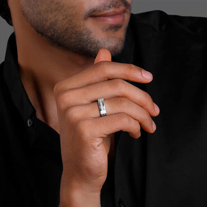Silver Classic Signature Ring For Him
