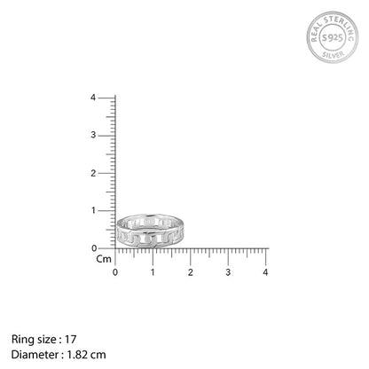 Silver Classic Linking Ring For Him